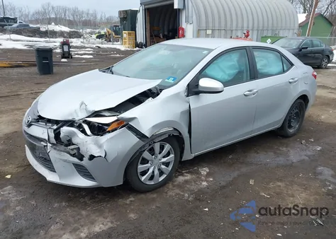 2016 Toyota Corolla Le z USA, uszkodzony, nr VIN 2T1BURHEXGC662332